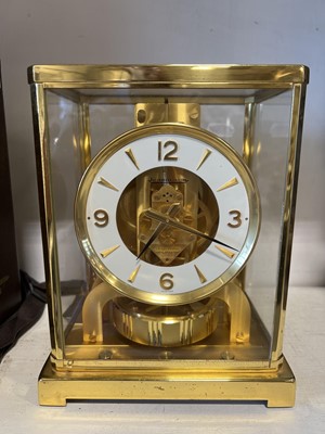 Lot 104 - A Jaeger leCoultre Atmos clock with case