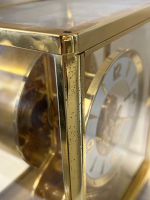 Lot 104 - A Jaeger leCoultre Atmos clock with case