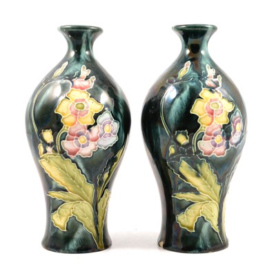 Lot 25 - Pair of Continental Art Nouveau style pottery vases