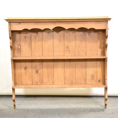 Lot 475 - Set of pine wall shelves