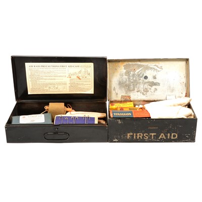 Lot 199 - HM Office of Works First Aid tin, etc.