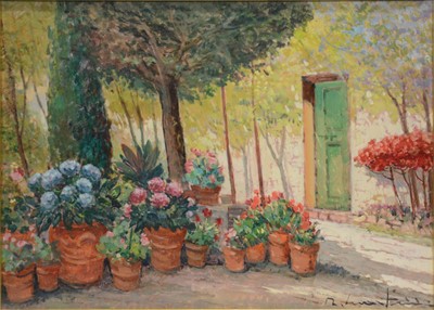 Lot 309 - Italian School, Courtyard garden