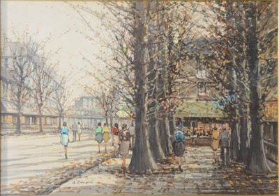 Lot 259 - A Zampini, Street scene