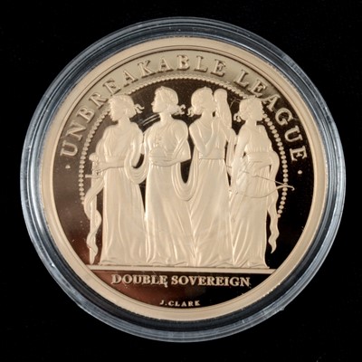 Lot 254 - An Elizabeth II Her Majesty's Graces Platinum Jubilee Gold Double Sovereign.