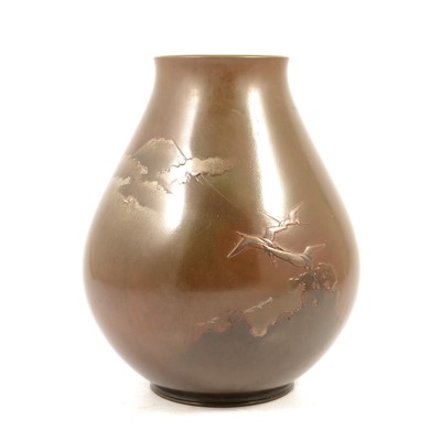 Lot 68 - Japanese bronze vase