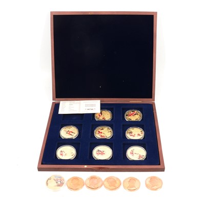 Lot 244 - Collection of silver and other military commemorative coins.