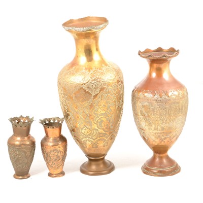 Lot 150 - Quantity of Persian and Indian copper and brassware
