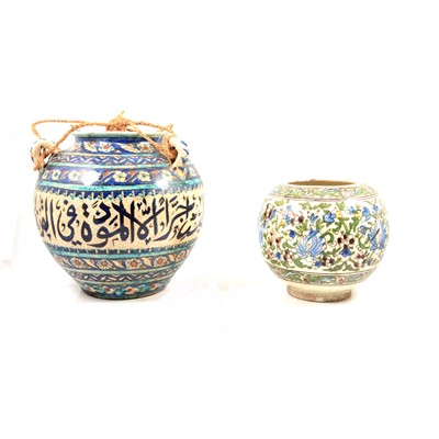 Lot 55 - Two Persian pottery jars