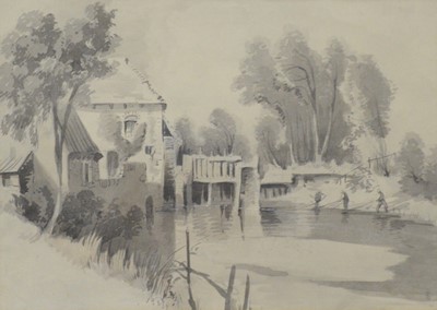 Lot 351 - Hans Busk, Boulogne, two watercolours