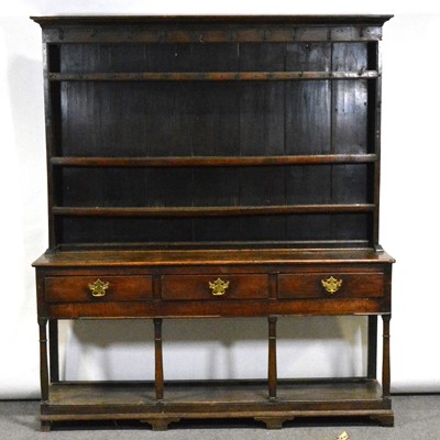 Lot 350 - George III oak dresser