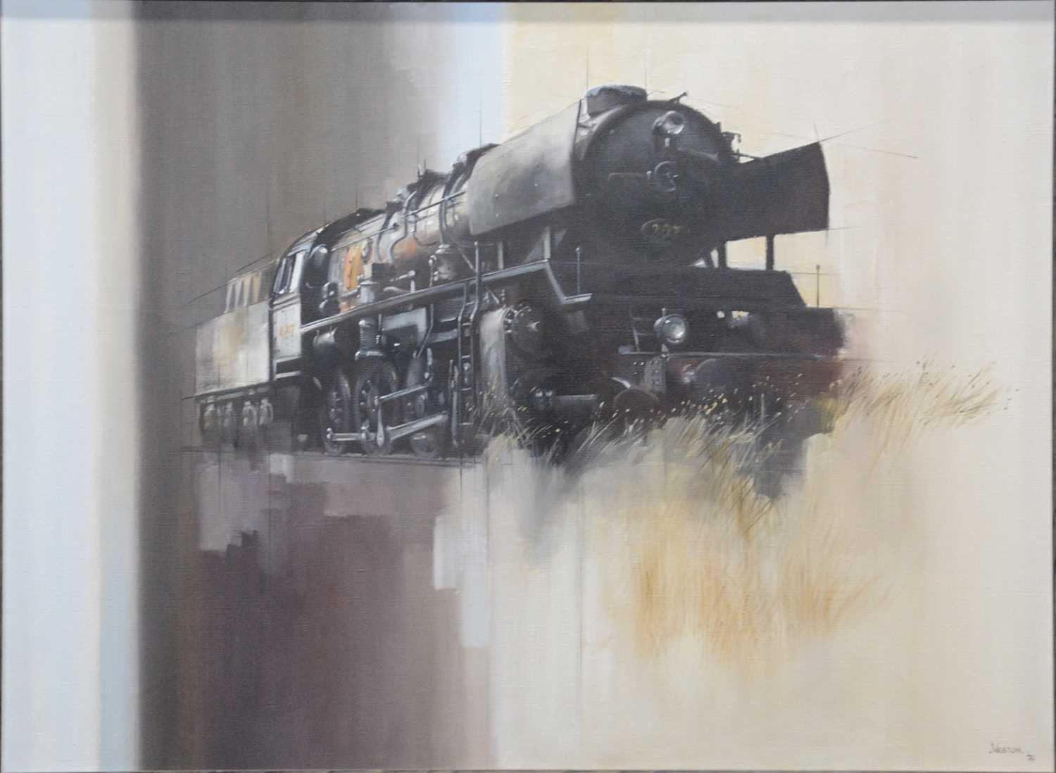 Lot 277 - David Weston, Swedish steam locomotive study, 1970