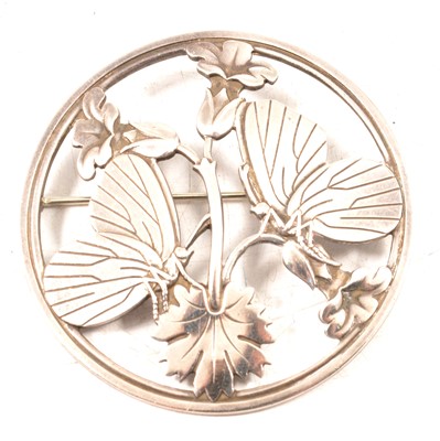 Lot 395 - Arno Malinowski for Georg Jensen - a silver brooch number 283.