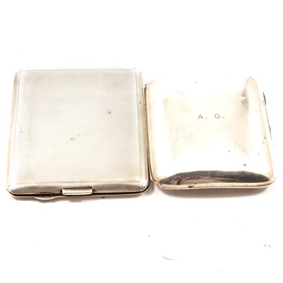 Lot 282 - Two silver cigarette cases
