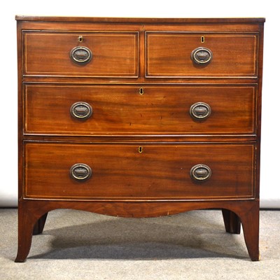 Lot 505 - Victorian mahogany bowfront chest of drawers