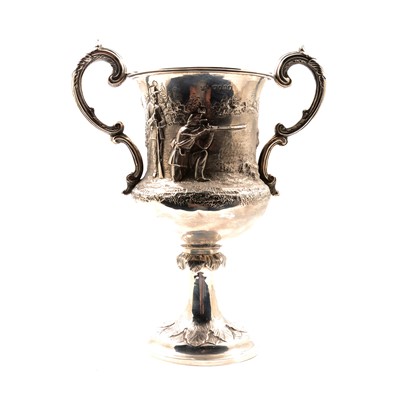 Lot 245 - Victorian silver presentation trophy, 3rd Warwickshire Rifle Volunteers, London