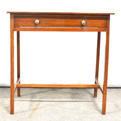 Lot 452 - Victorian mahogany side table and a mahogany washstand