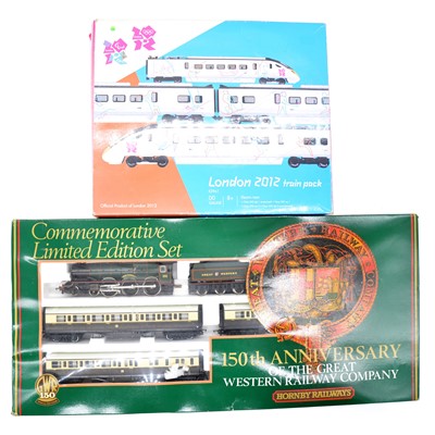 Lot 324 - Two Hornby OO gauge locomotive sets, including limited edition London 2012, boxed