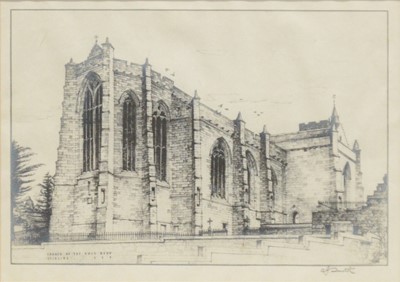 Lot 384 - A J Smith, Church of the Holy Rude, Stirling