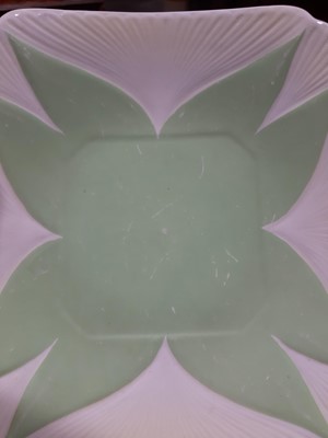 Lot 86 - A Shelley  'Apple Green Star' part tea and coffee service