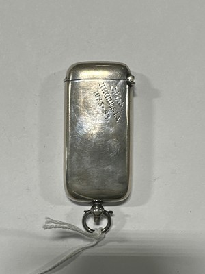 Lot 295 - Edward VII silver combination Sovereign coin and vesta case