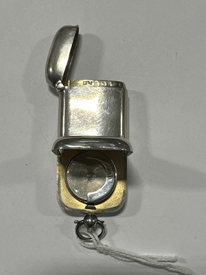 Lot 295 - Edward VII silver combination Sovereign coin and vesta case