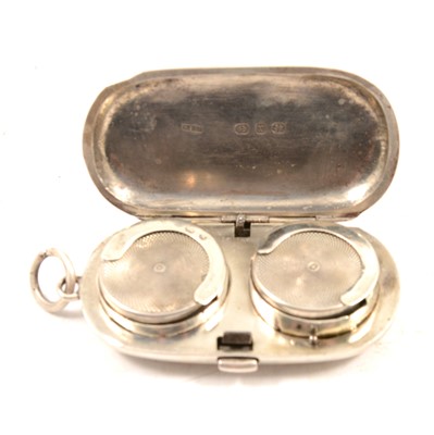 Lot 297 - Victorian silver double Sovereign coin case