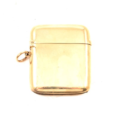 Lot 301 - Edward VII 9ct gold vesta case