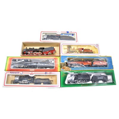 Lot 337 - Seven HO steam locomotives