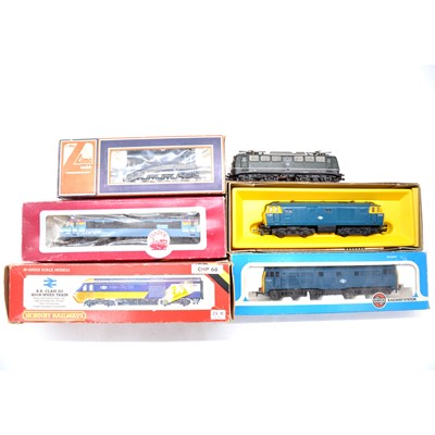 Lot 312 - Six OO gauge model railway diesel electric locomotives.