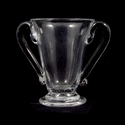 Lot 16 - A twin handled jelly glass