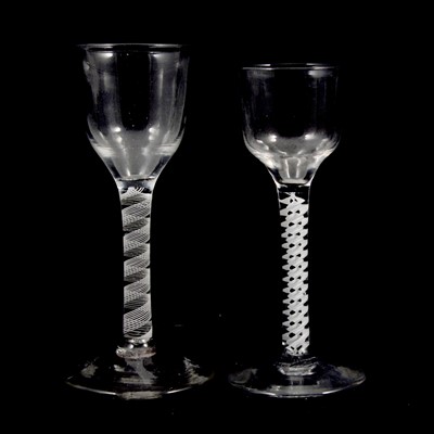 Lot 41 - A Georgian style wine glass, and another