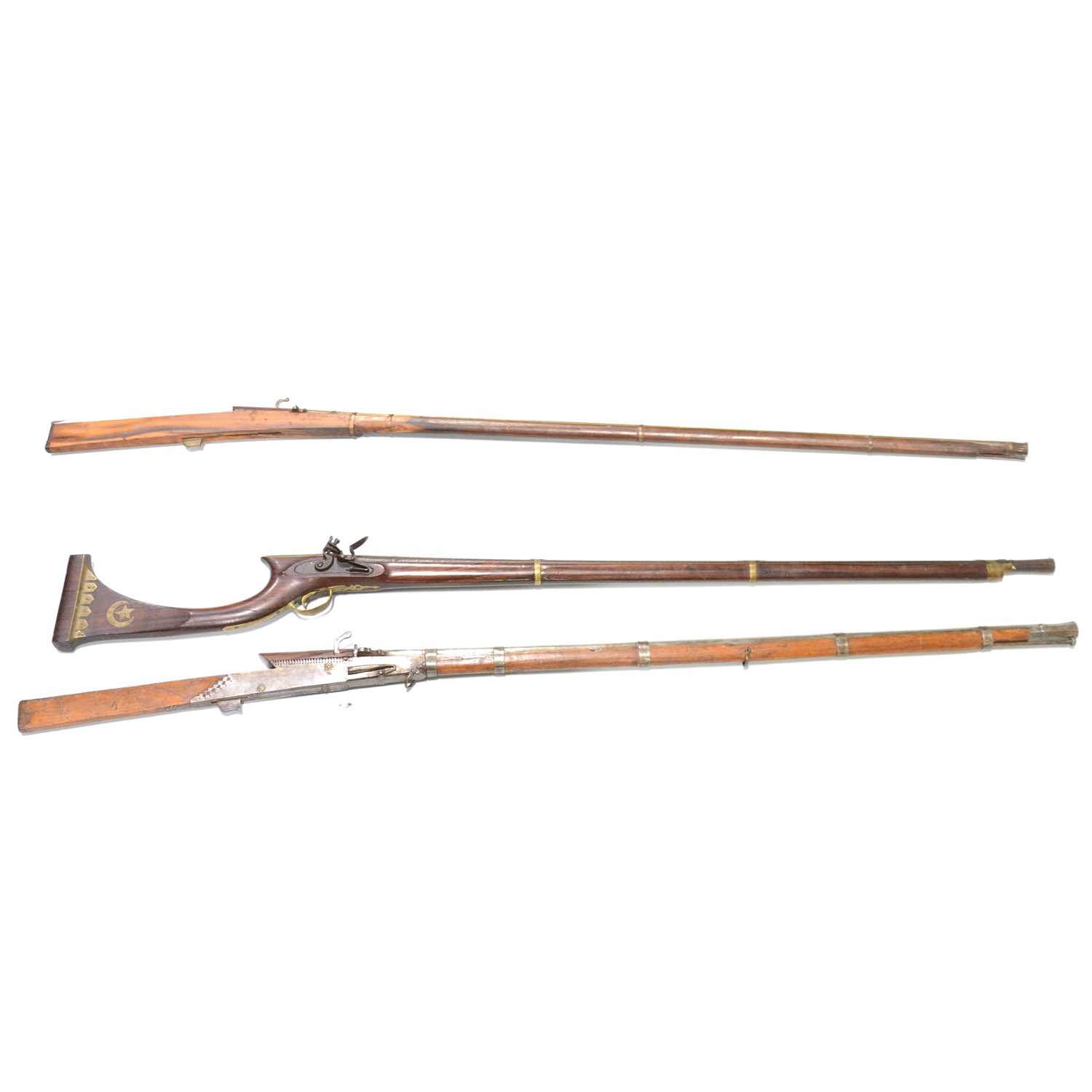 Lot 156 - Three Middle Eastern rifles