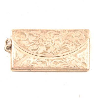 Lot 329 - Edward VII silver stamp case, / Edward VII silver stamp case