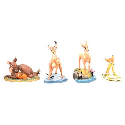 Lot 34 - Four Walt Disney Classics Collection Bambi figurines.