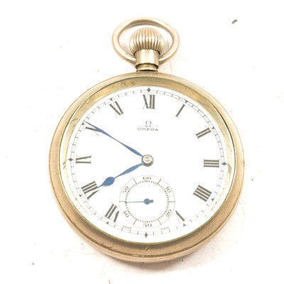 Lot 266 - Omega nickel pocket watch