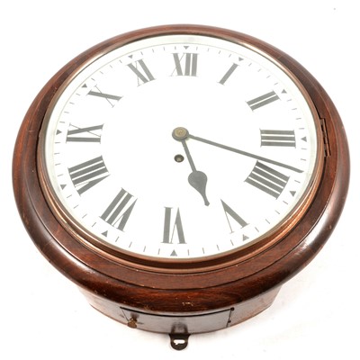 Lot 428 - Oak dial clock