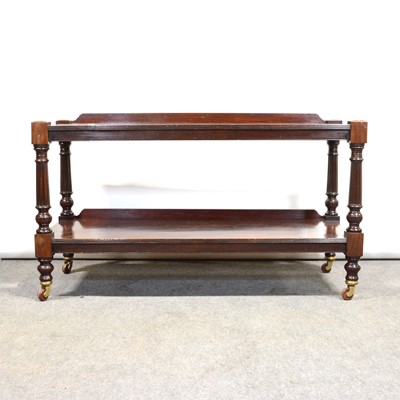 Lot 482 - Victorian mahogany dumb waiter