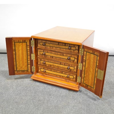 Lot 428 - Edwardian walnut table cabinet