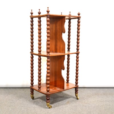 Lot 430 - Victorian walnut whatnot