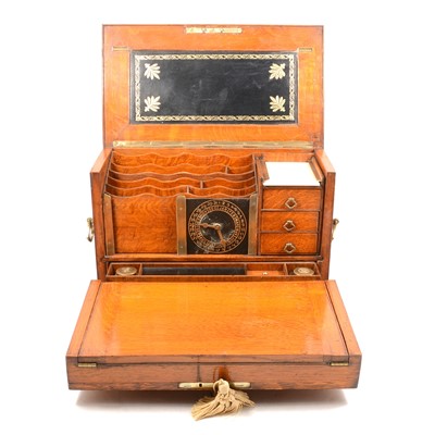 Lot 88 - Victorian oak correspondence box