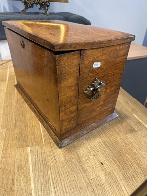 Lot 88 - Victorian oak correspondence box