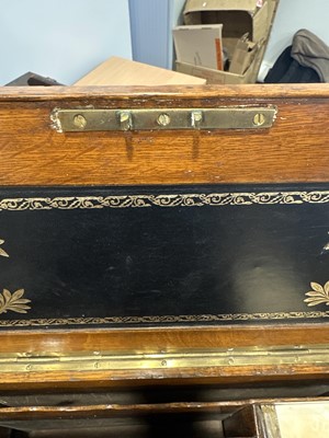 Lot 88 - Victorian oak correspondence box