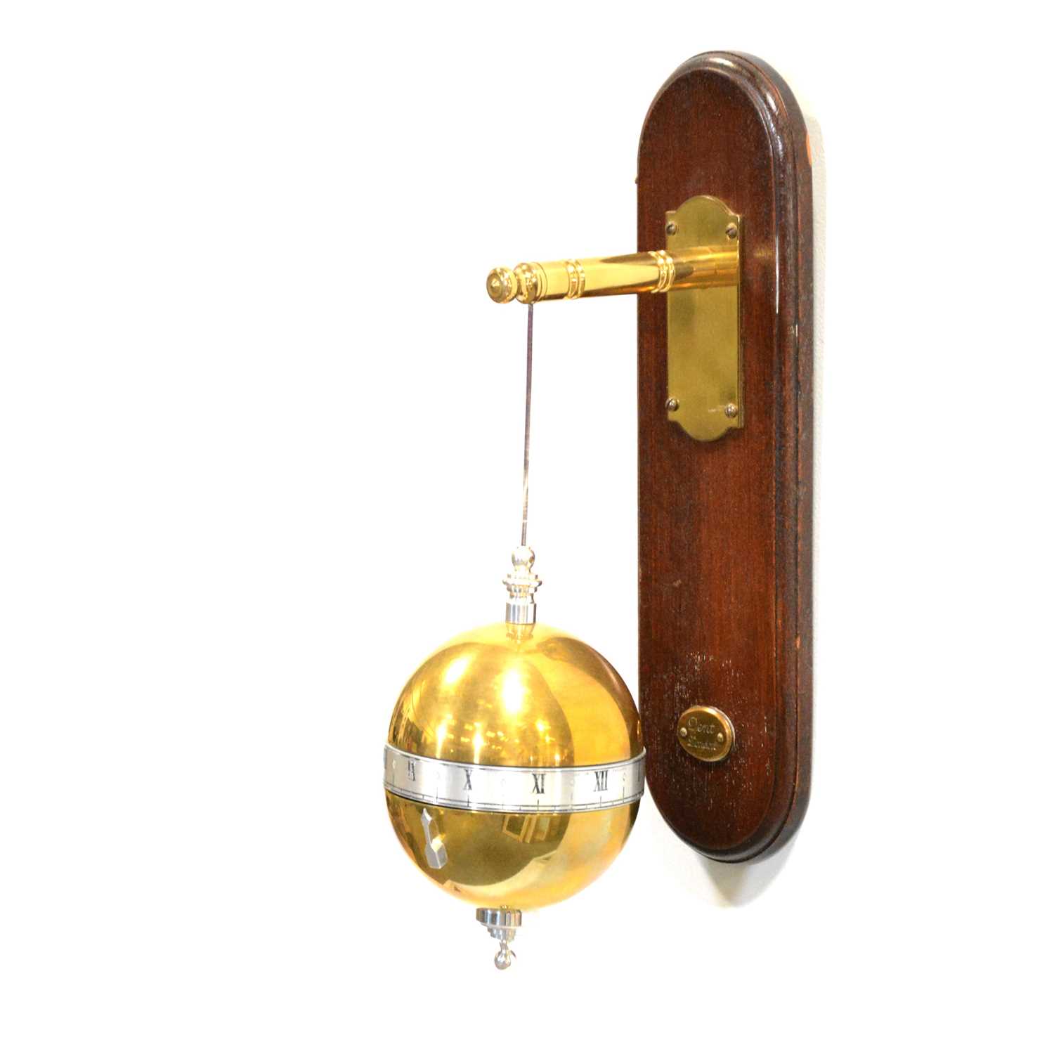 Lot 176 - Contemporary wall-mounted ‘falling ball’ clock, Dent, London