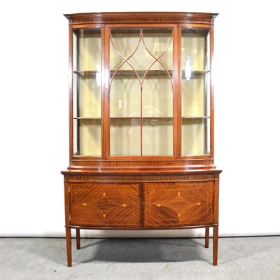 Lot 353 - Edwardian mahogany bowfront china cabinet