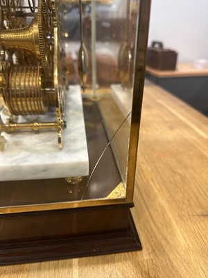 Lot 174 - Sinclair Harding, Cheltenham, a contemporary brass skeleton clock