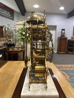 Lot 174 - Sinclair Harding, Cheltenham, a contemporary brass skeleton clock