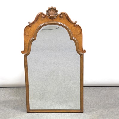 Lot 491 - George III style walnut pier glass