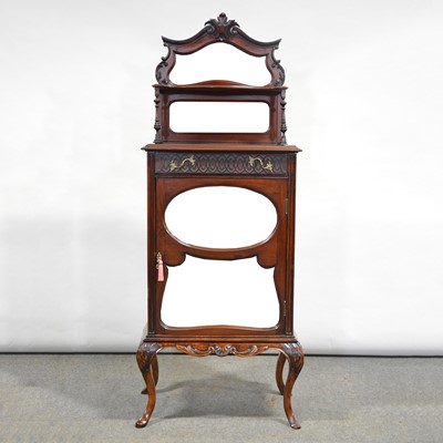 Lot 498 - Victorian mahogany music cabinet