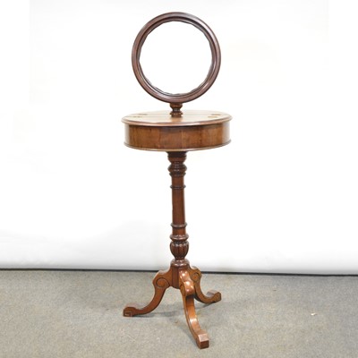 Lot 441 - Victorian mahogany shaving stand