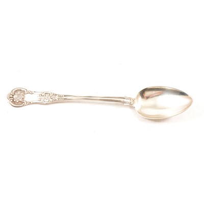 Lot 255 - Victorian Kings pattern Scottish silver basting spoon